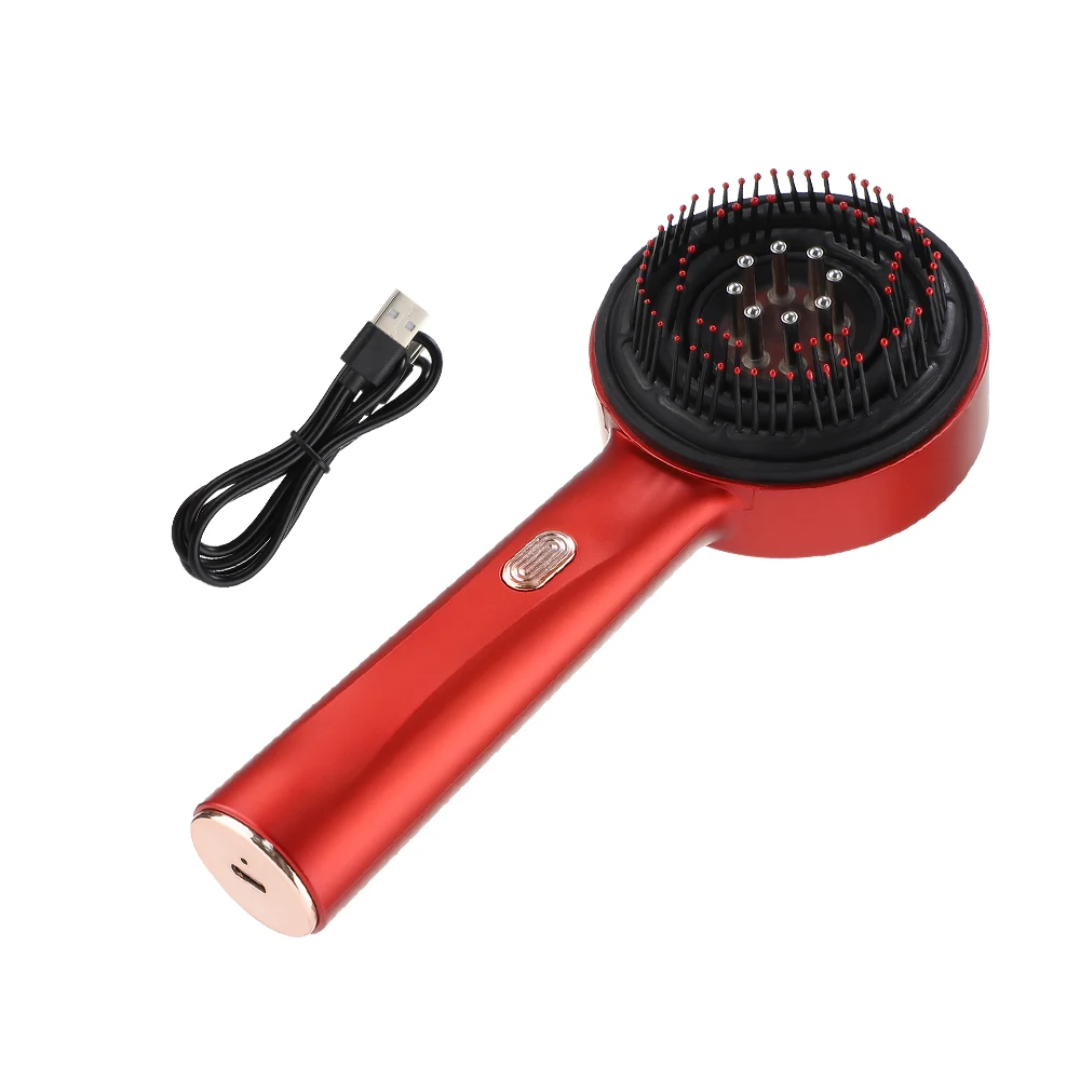 Hair Wellness Massage Comb with Red Light & Oil Applicator