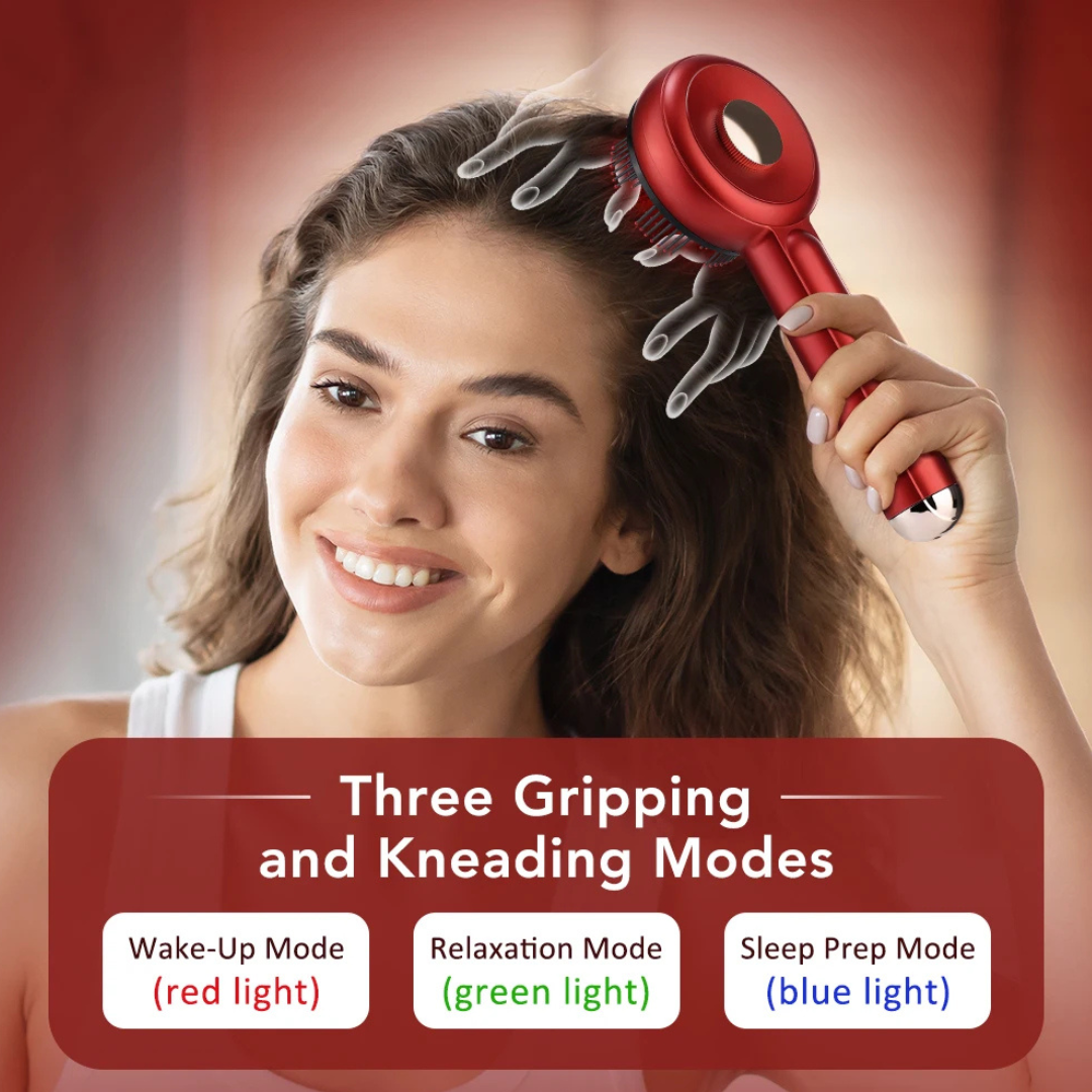 Hair Wellness Massage Comb with Red Light & Oil Applicator