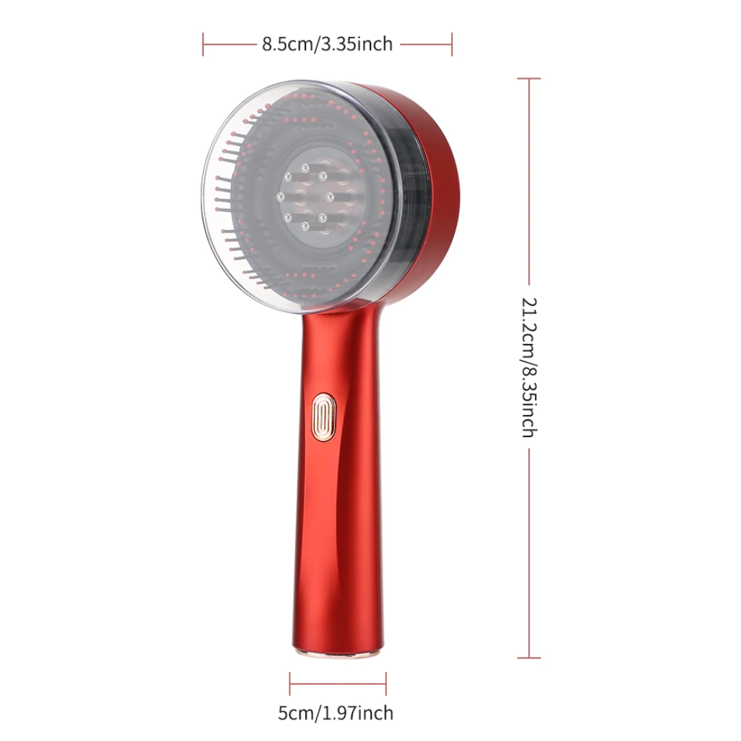 Hair Wellness Massage Comb with Red Light & Oil Applicator