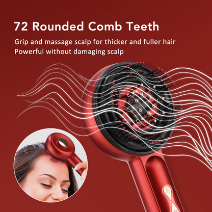Hair Wellness Massage Comb with Red Light & Oil Applicator