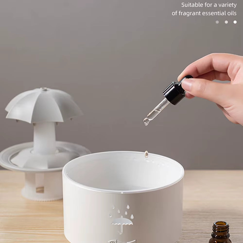 Rain Cloud Aroma Diffuser with Humidifier, Remote & Night Light