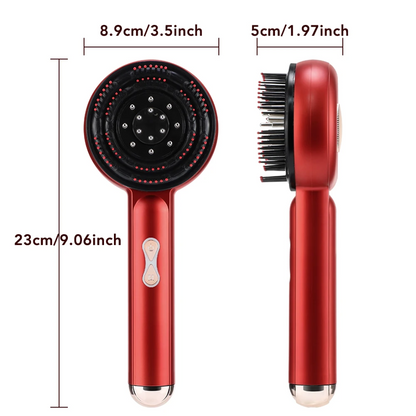 Hair Wellness Massage Comb with Red Light & Oil Applicator