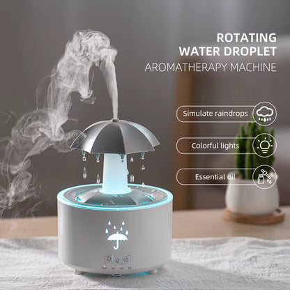 Rain Cloud Aroma Diffuser with Humidifier, Remote & Night Light