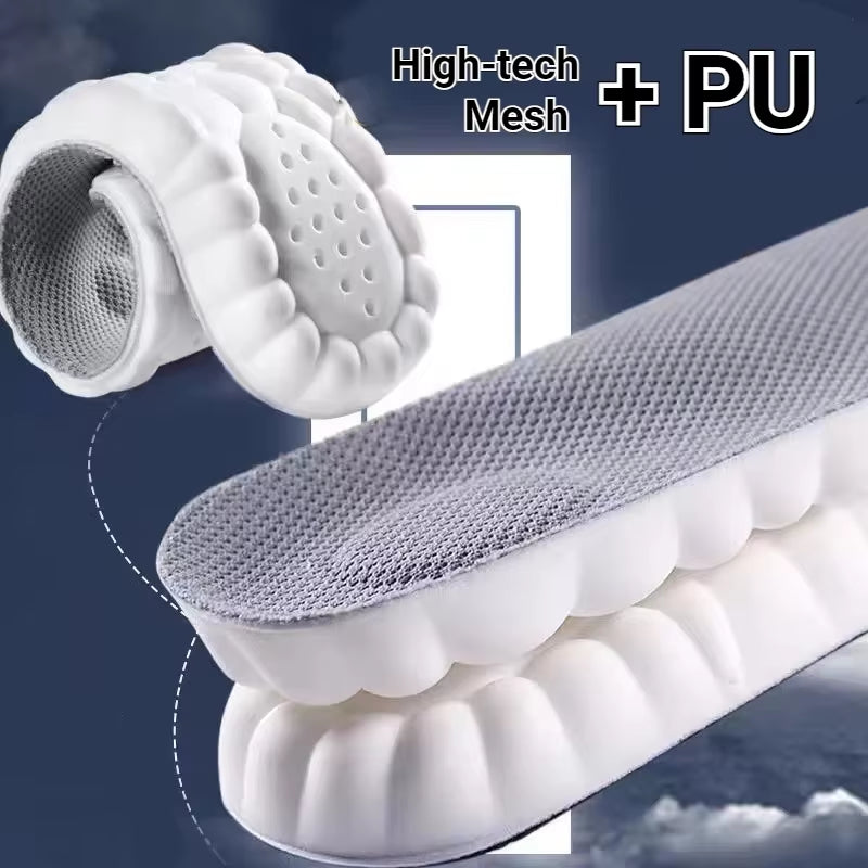6PCS Massage Sports Insoles Super Soft Sport Insole for Feet Running Baskets Shoe Inserts Soles Arch Support Orthopedic Cushion
